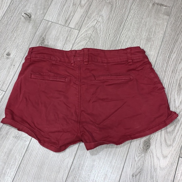 Stradivarius Deep Red Shorts Size 4 - Picture 4 of 5